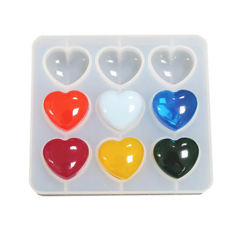 Heart Silicone Mold For Making Resin Pendants,charms,Fridge magnets and Keychains