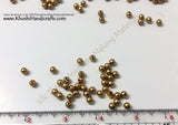 Plain Gold beads Pack of 10 grams - Khushi Handmade Jewellery