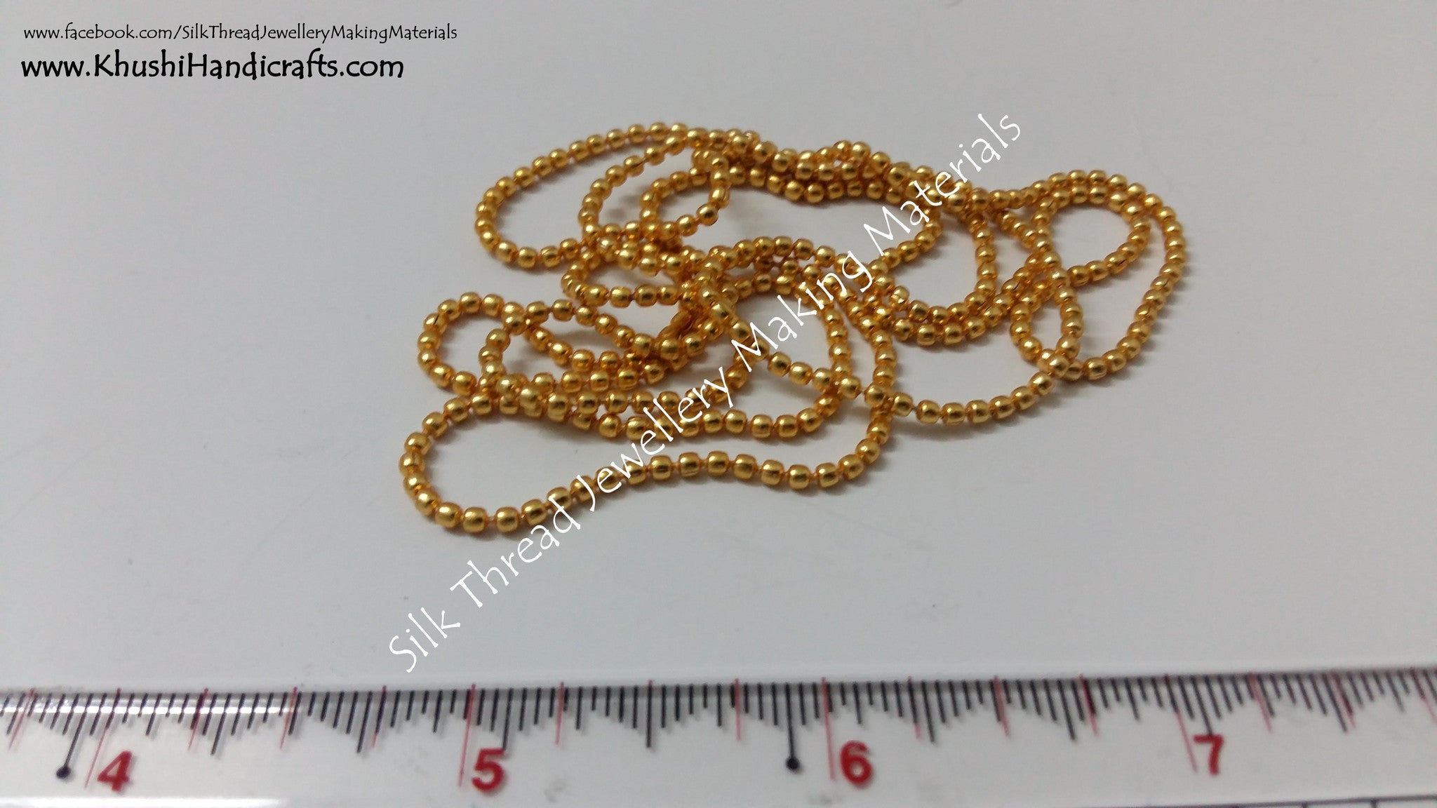 Micro-plated Ball Chain - Khushi Handmade Jewellery