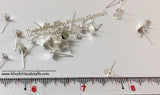 Ear post / Stud base Pack of 10 pairs in Gold and Silver - Khushi Handmade Jewellery