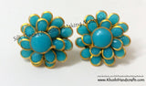 Double Layered Pacchi studs/ Pachi Stud / Paachi Studs - Khushi Handmade Jewellery