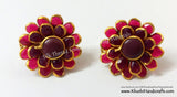 Double Layered Pacchi studs/ Pachi Stud / Paachi Studs - Khushi Handmade Jewellery