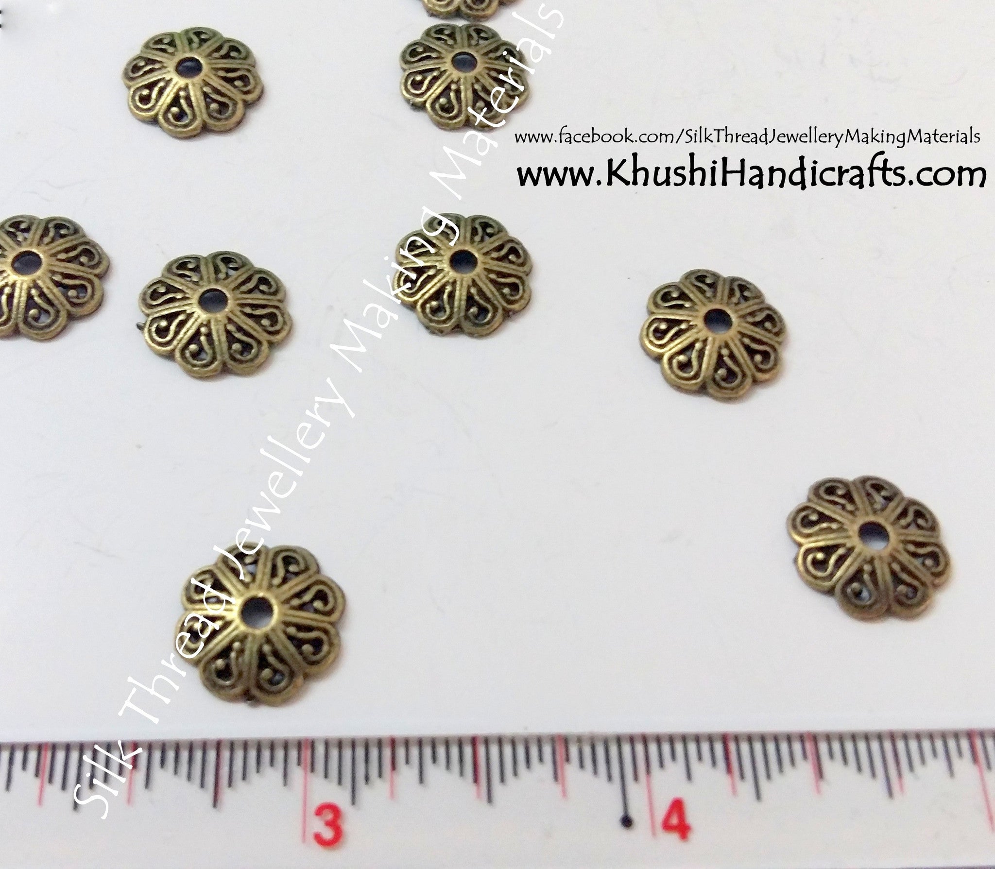 Antique Gold Bead Cap,jewellery making materials