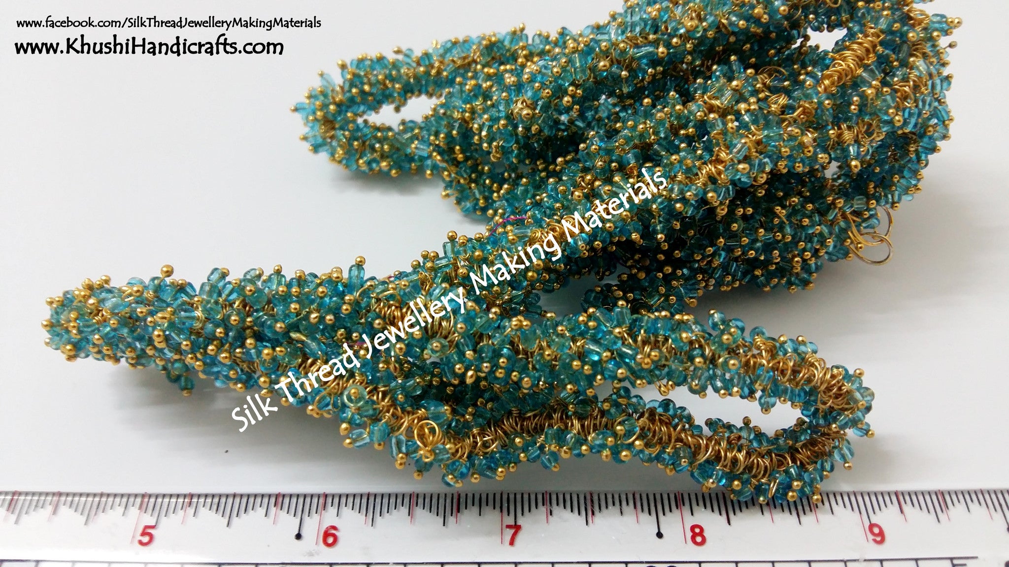 Blue Lorea / Loreals, Pack of 10grams - Khushi Handmade Jewellery
