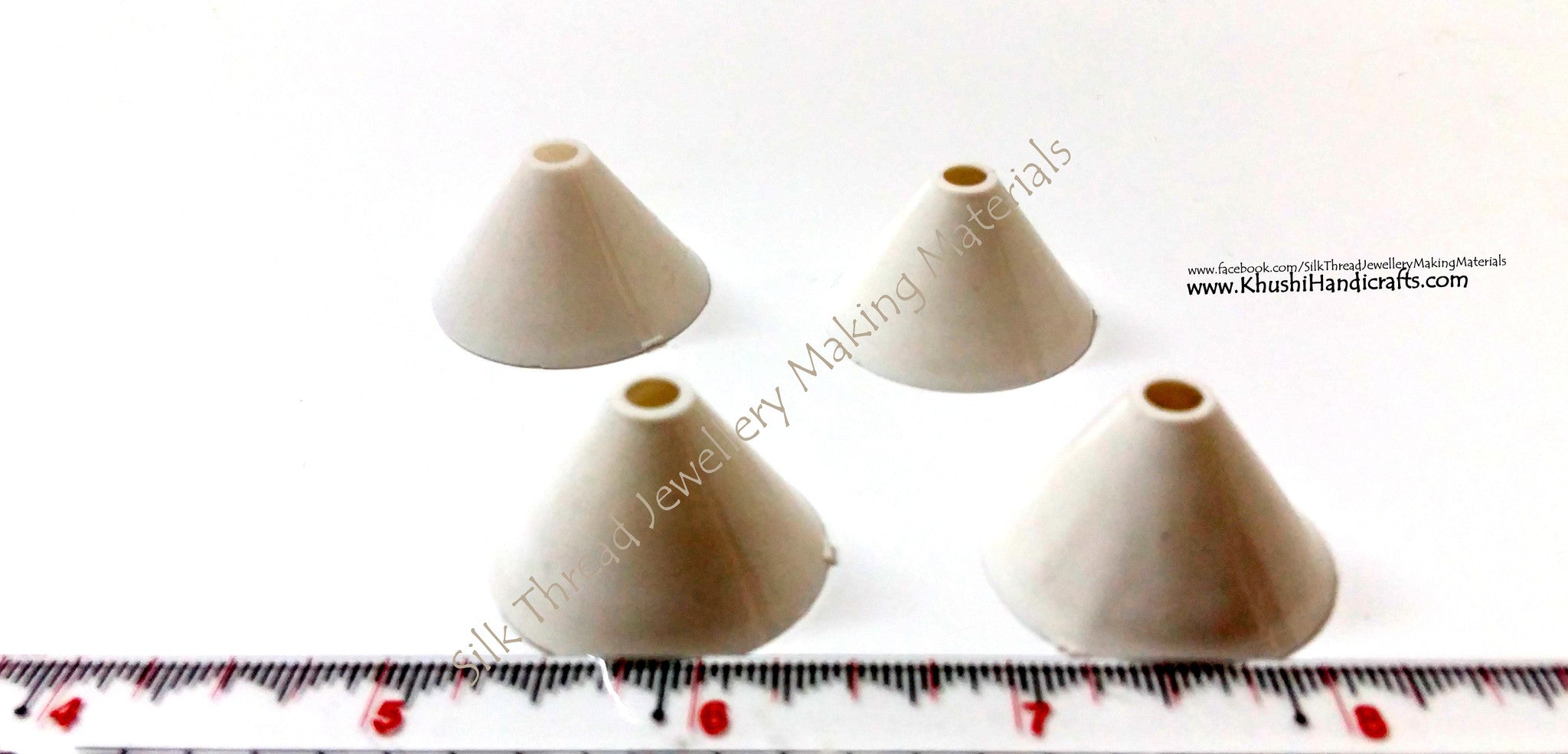 Cone shaped Silk thread jewelry base