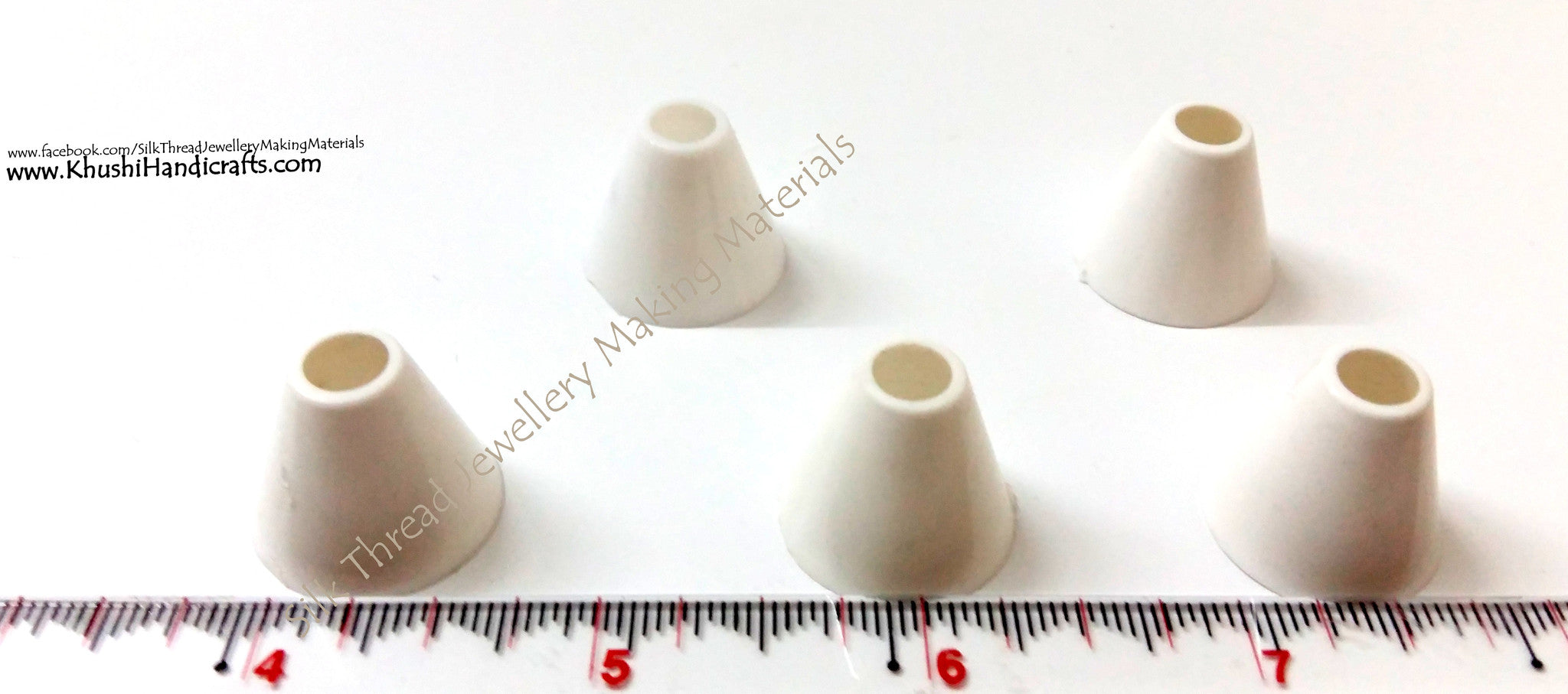 Cone silk thread jewellery base