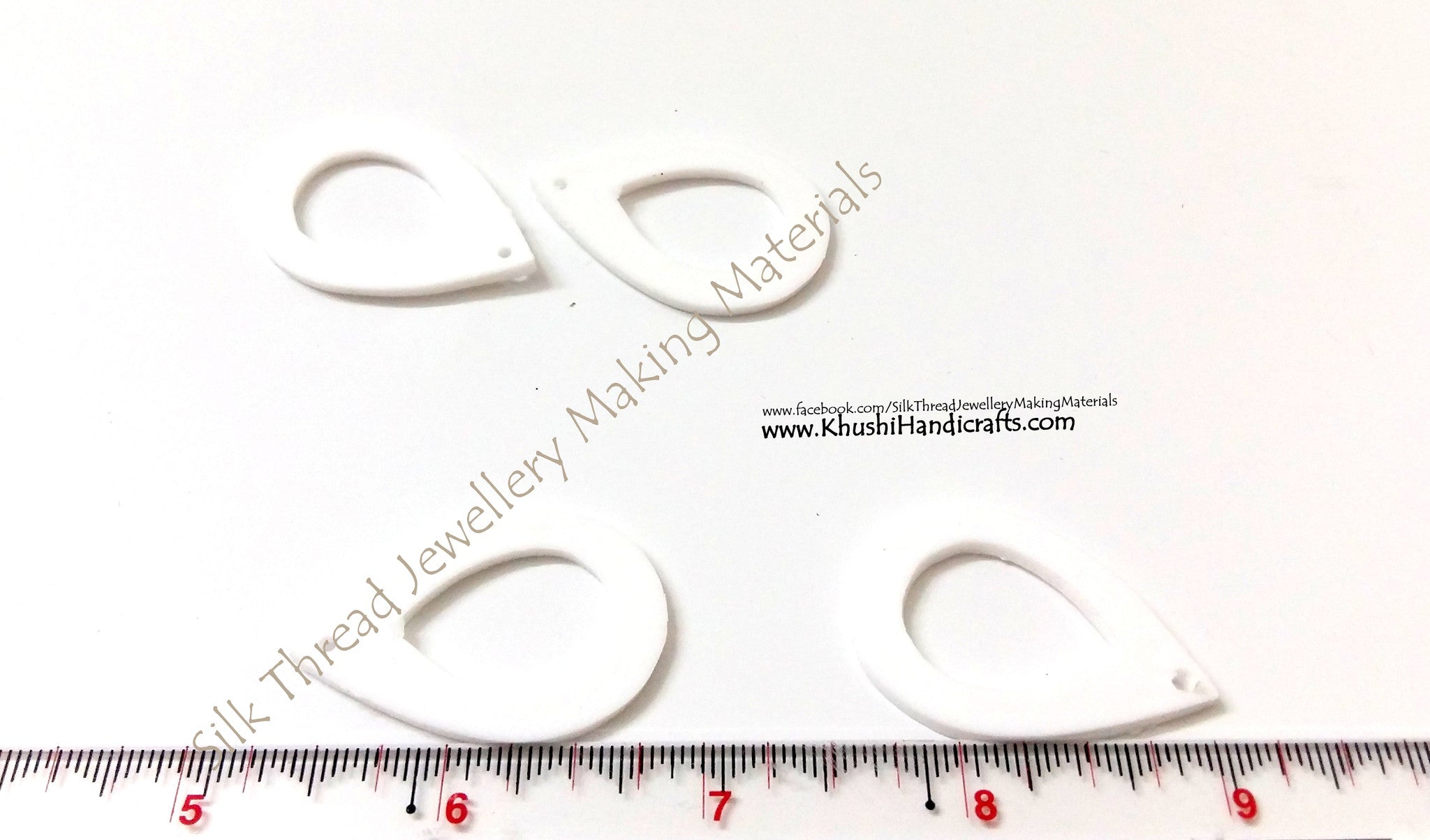 Drop shaped Pendant Bases.Sold as 10 pieces - Khushi Handmade Jewellery
