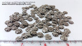 Designer Antique Silver spiral spacer beads style 2(Sold as 10 pieces a pack!) - Khushi Handmade Jewellery