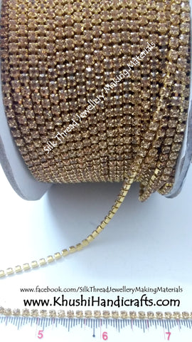Gold Stone Chain.Sold as a pack of 5 meters!