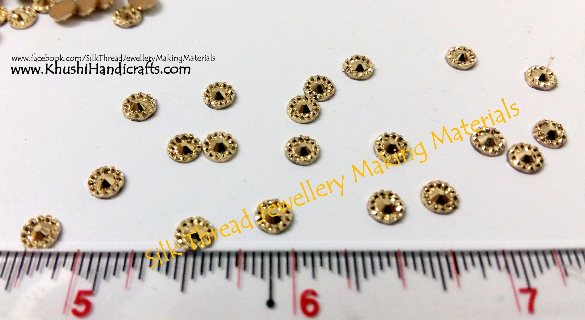 Circular Designer Embellishments. - Khushi Handmade Jewellery