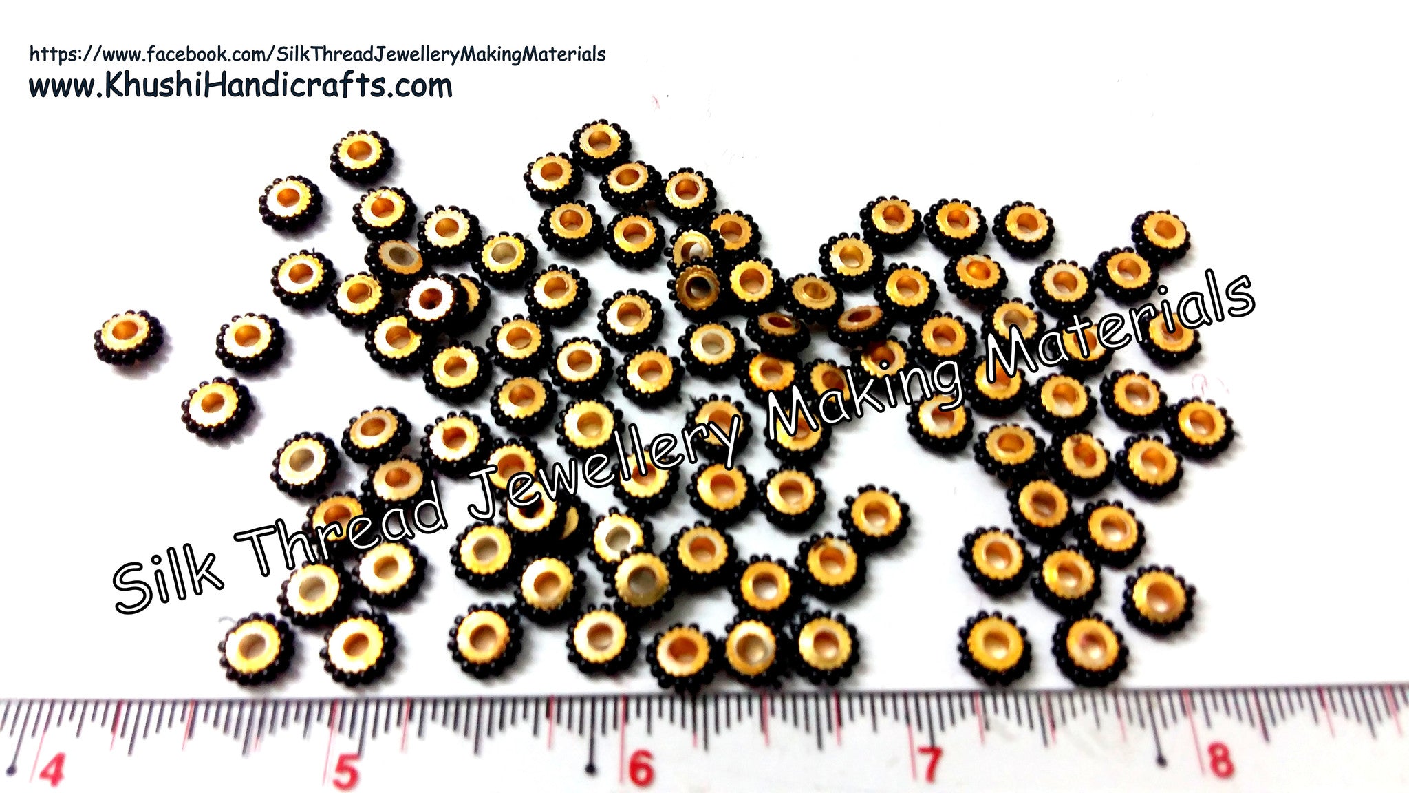 Pearl Chakris. Sold as a pack of 20 pieces! - Khushi Handmade Jewellery