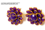 Double Layered Pacchi studs/ Pachi Stud / Paachi Studs - Khushi Handmade Jewellery