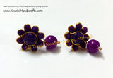 Single Layered Pachi Stud / Paachi Studs - Khushi Handmade Jewellery