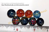 12mm Mehendi Design Cabochons