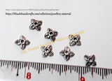 Antique Multiple Leaf Gold / Silver small Bead Caps -BC28 - Khushi Handmade Jewellery