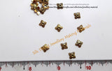 Antique Multiple Leaf Gold / Silver small Bead Caps -BC28 - Khushi Handmade Jewellery