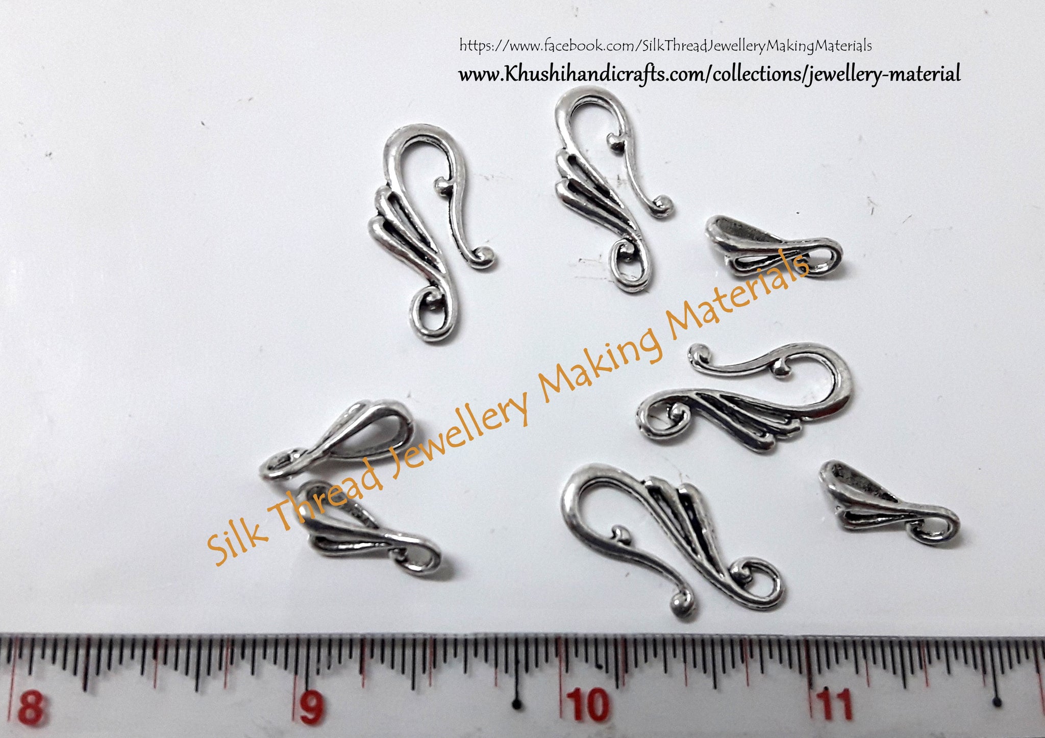 Antique silver Toggle Clasp