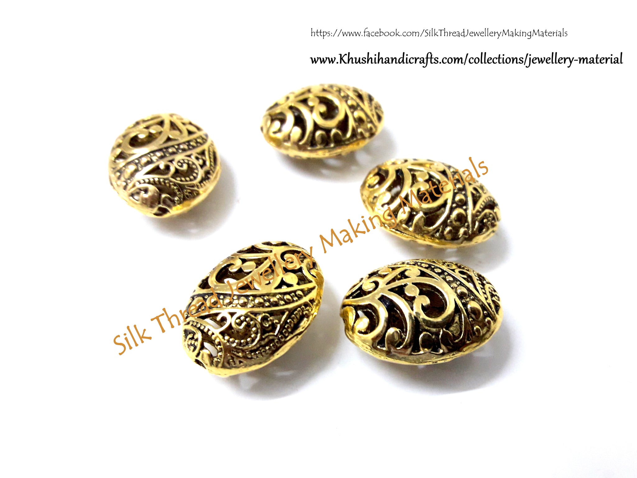 Antique Gold Designer Spacer /Connector Beads .Sold per piece.