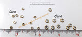 Kundan stones - Round. Pack of 10 grams!