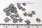 Tibetan Style Antique Bronze /Silver Leaf charms.Sold as a set of 10 pieces!