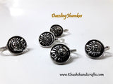 German Silver Durga Nose pins/rings 