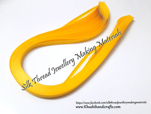 Yellow Quilling Strips - 5mm