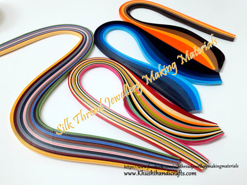 Multi color Quilling strips 5 mm Combo 5