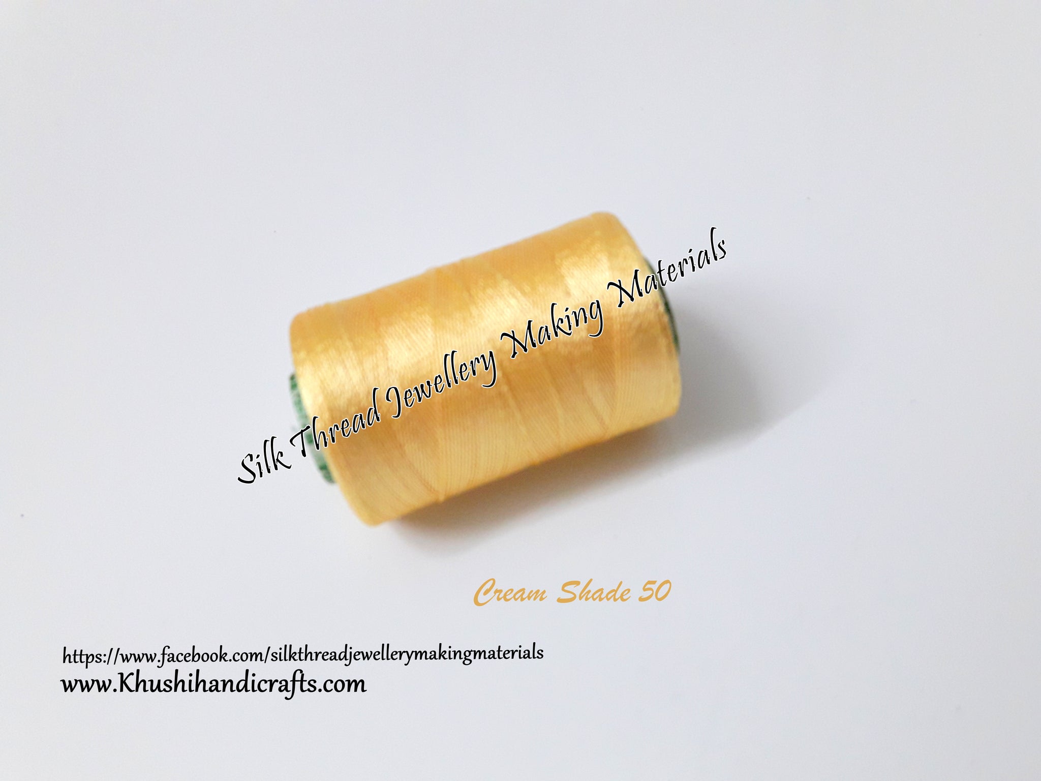 Double Bell Silk Thread Cream Shade