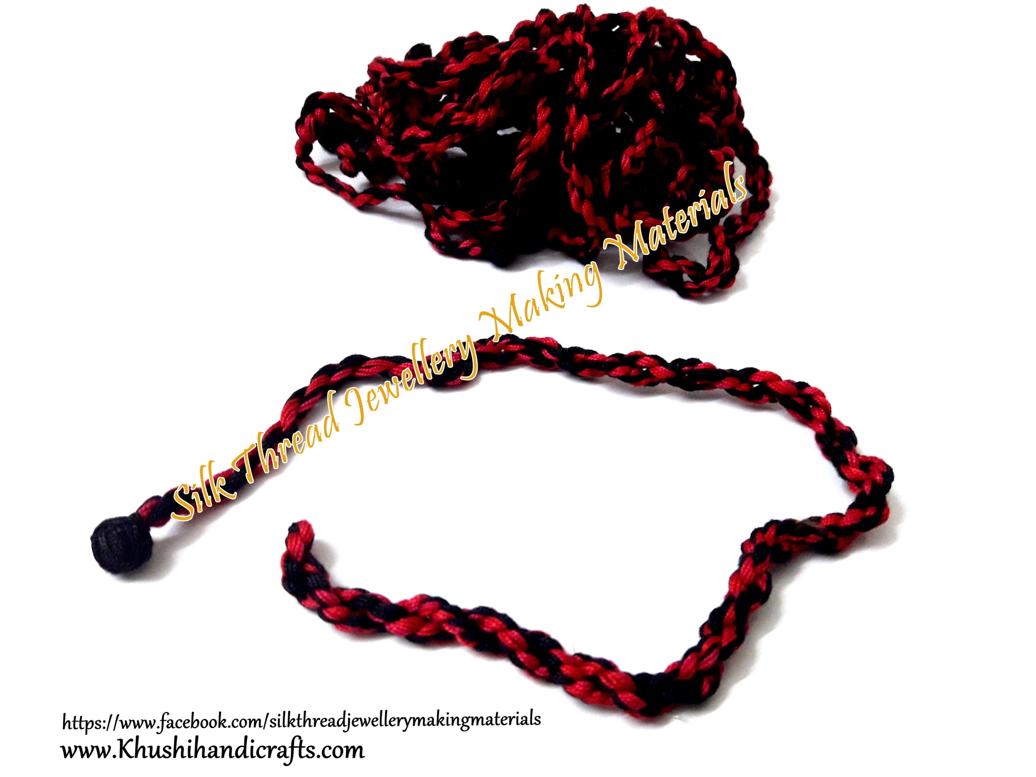 Pink and Black Cotton Dori