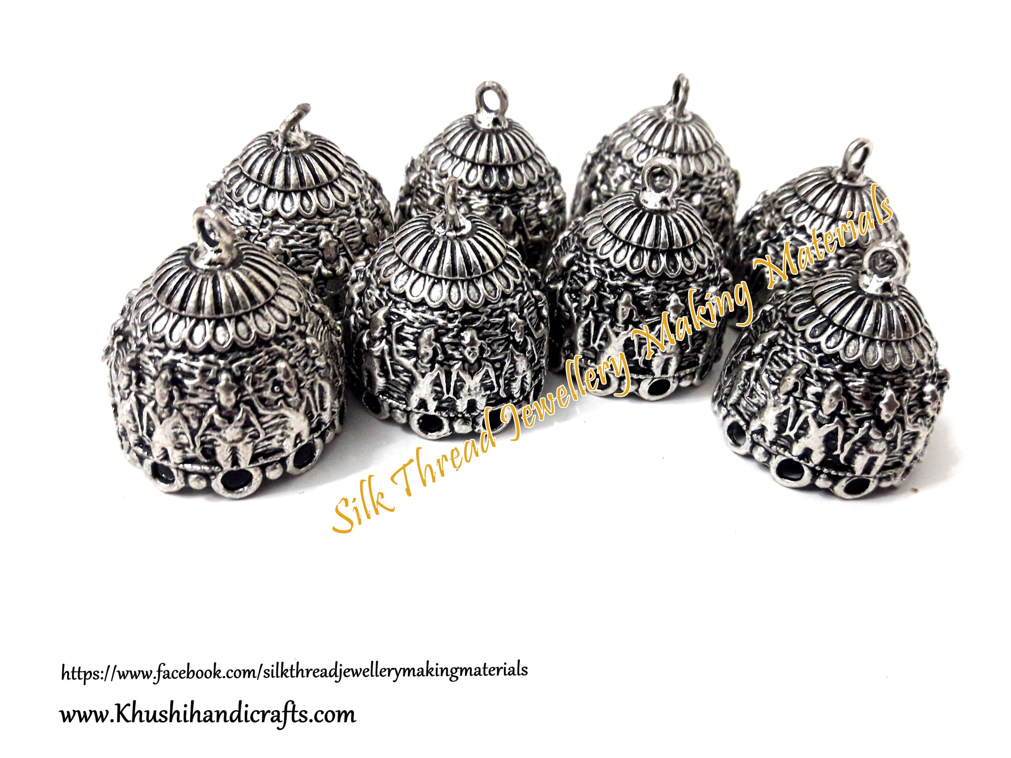 German Silver Jhumka Bases