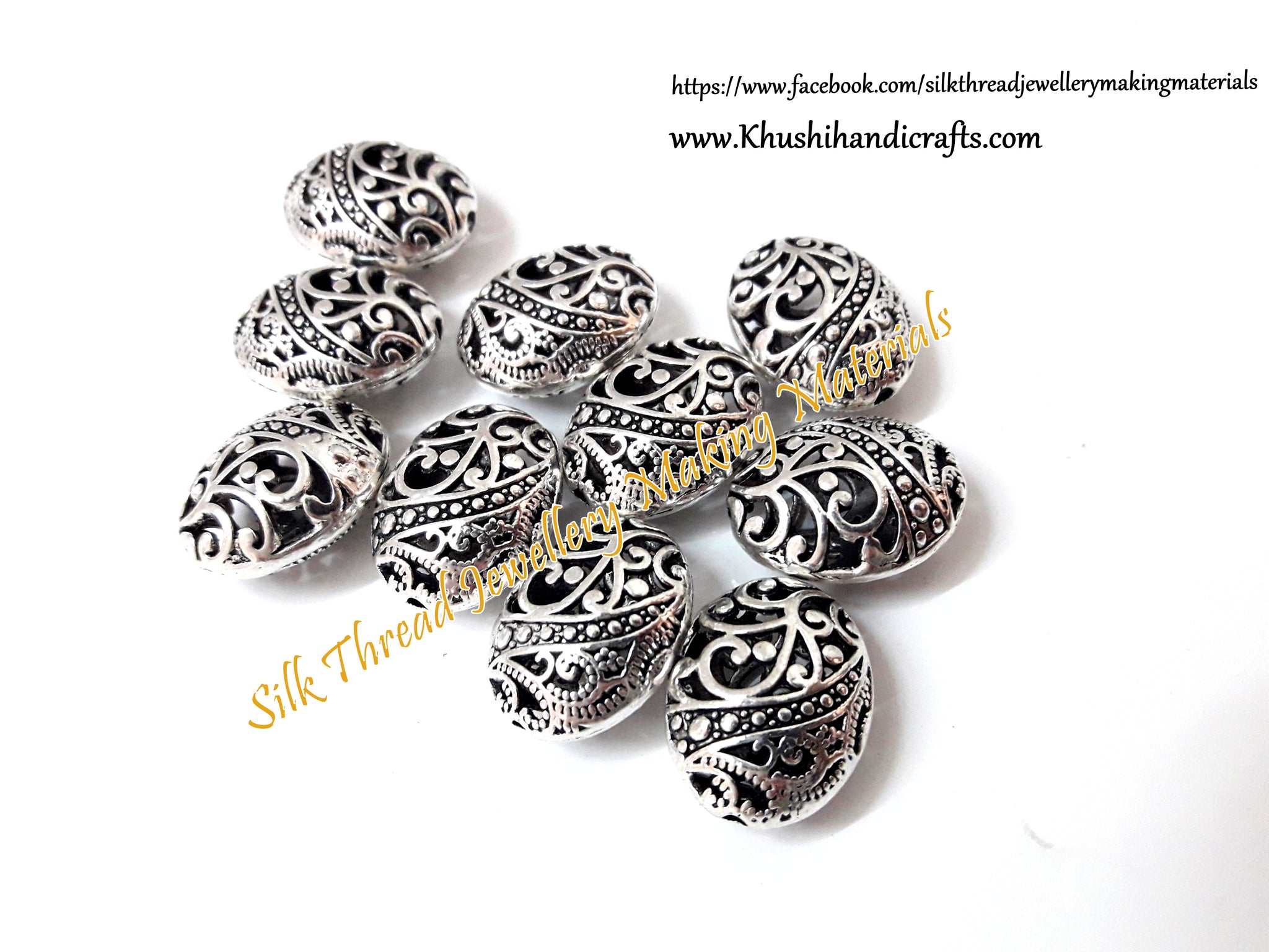 Antique Silver Designer Spacer beads