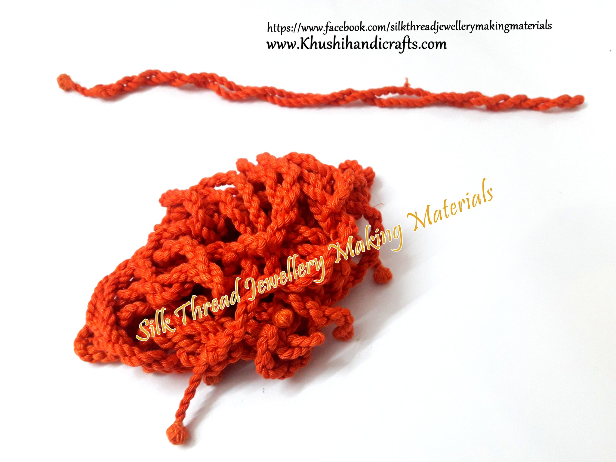 Long orange cotton Dori