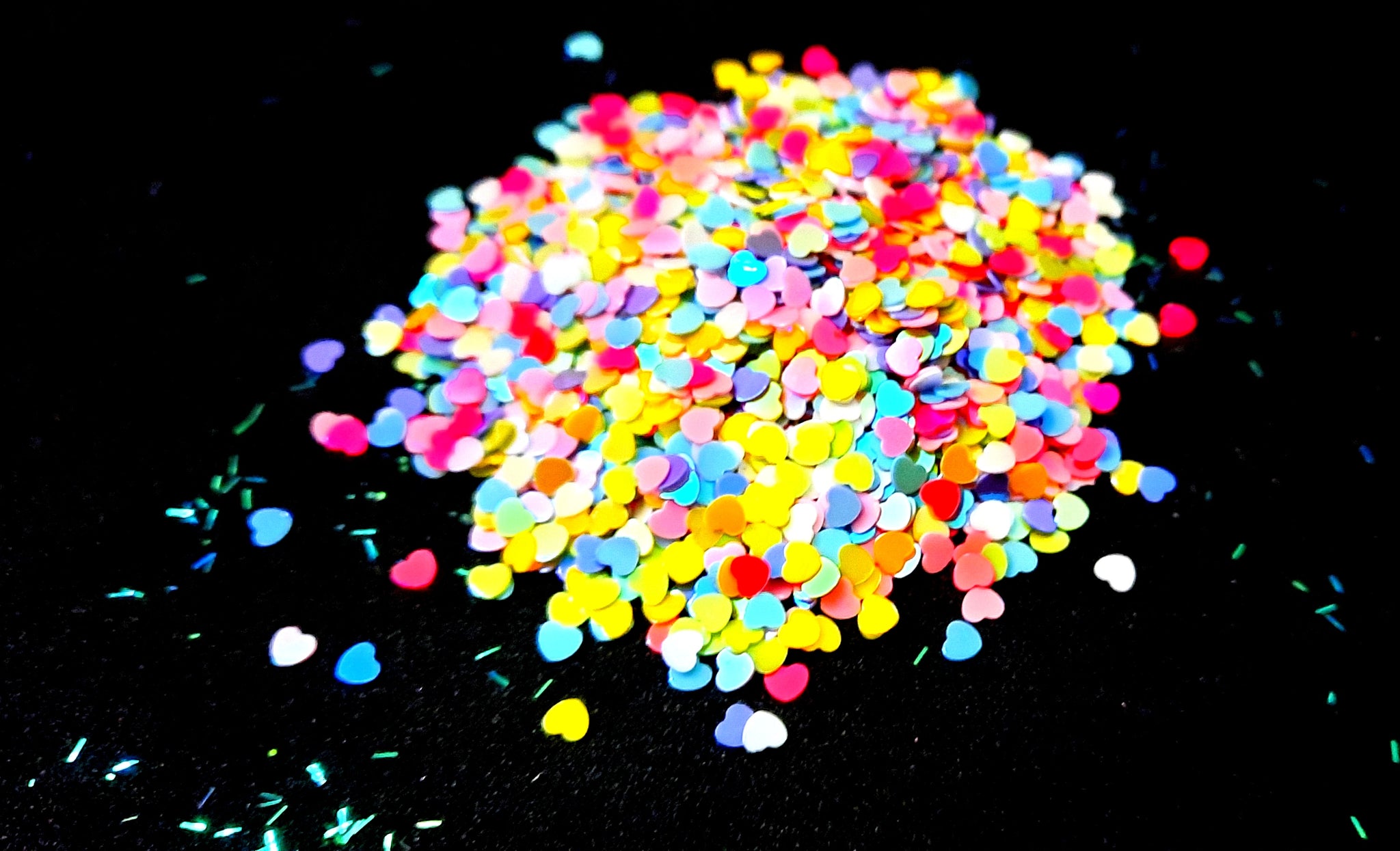 heart glitter for resin