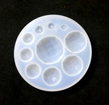 Gemstone mold/Semi circular/Cabochon Circle Pendant Silicone Mold