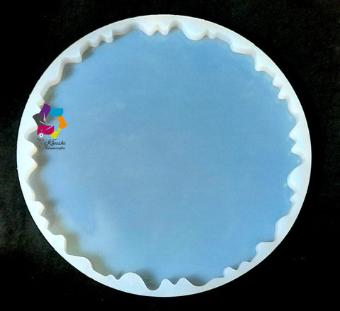 12 inch Irregular Tray Plate Silicone Mold  For Resin crafts and Cement crafts