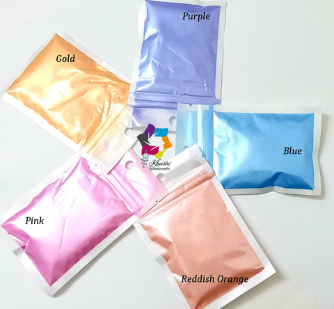 100 grams Mica Pearl Pigment Powder combo 1 For Resin Jewellery Crafts, Candle and Soap making