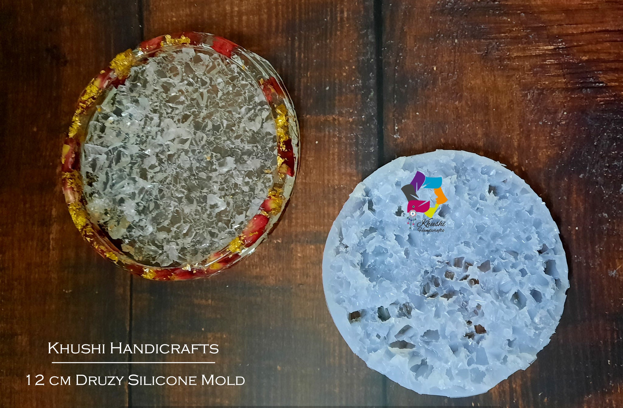 druzy trinket tray insider mold