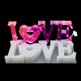 Valentine LOVE Word Letter Mold Mould for Baking,Cake,Chocolate,Clay and Resin crafts