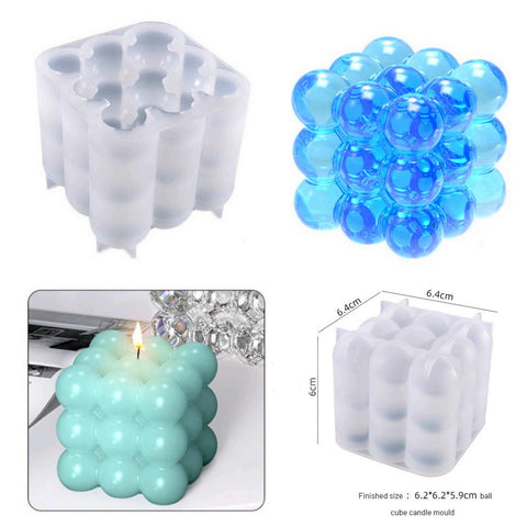 Bubble pattern Candle Silicone Moulds