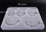 Irregular Coaster Mould - Silicone Mold - Resin Mould