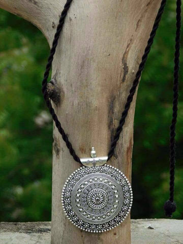 German silver pendant neckpiece