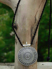 German silver pendant neckpiece - Khushi Handmade Jewellery