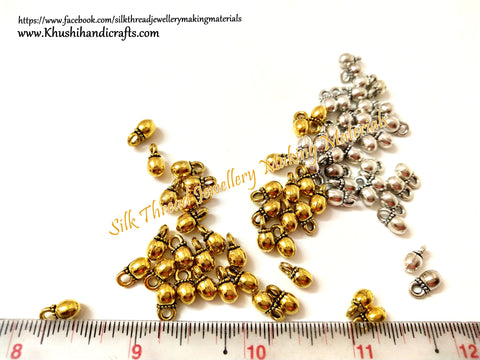 Gold / Silver Gungaroo |ghungroo Beads.Pack of 10 grams!