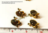 Antique Gold / Silver Peacock Stud pattern 13 -ST37