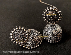 Oxidised  jhumkas