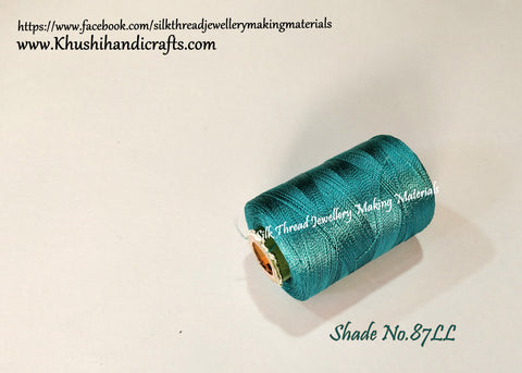 Silk Threads Individual Spools for Bangle/Jhumkas/Jewelry Designing/Tassel Making Shade No. 87LL