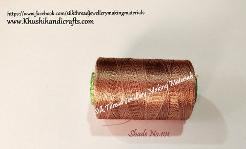 Silk Threads Individual Spools for Bangle/Jhumkas/Jewelry Designing/Tassel Making Shade No. 101