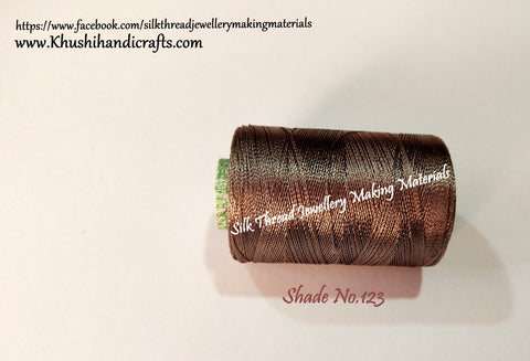 Silk Threads Individual Spools for Bangle/Jhumkas/Jewelry Designing/Tassel Making Shade No 123