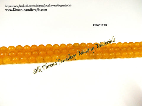 Natural Faceted Round Agates - 8mm - Gemstone Beads - KHZ01175