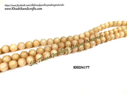 Natural Faceted Round Agates - 8mm - Gemstone Beads - KHZ04177